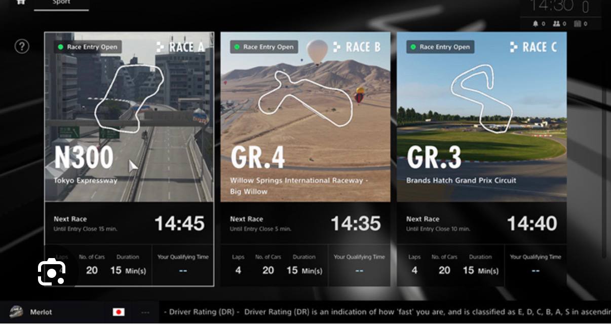 GT Sport — ежедневные гонки